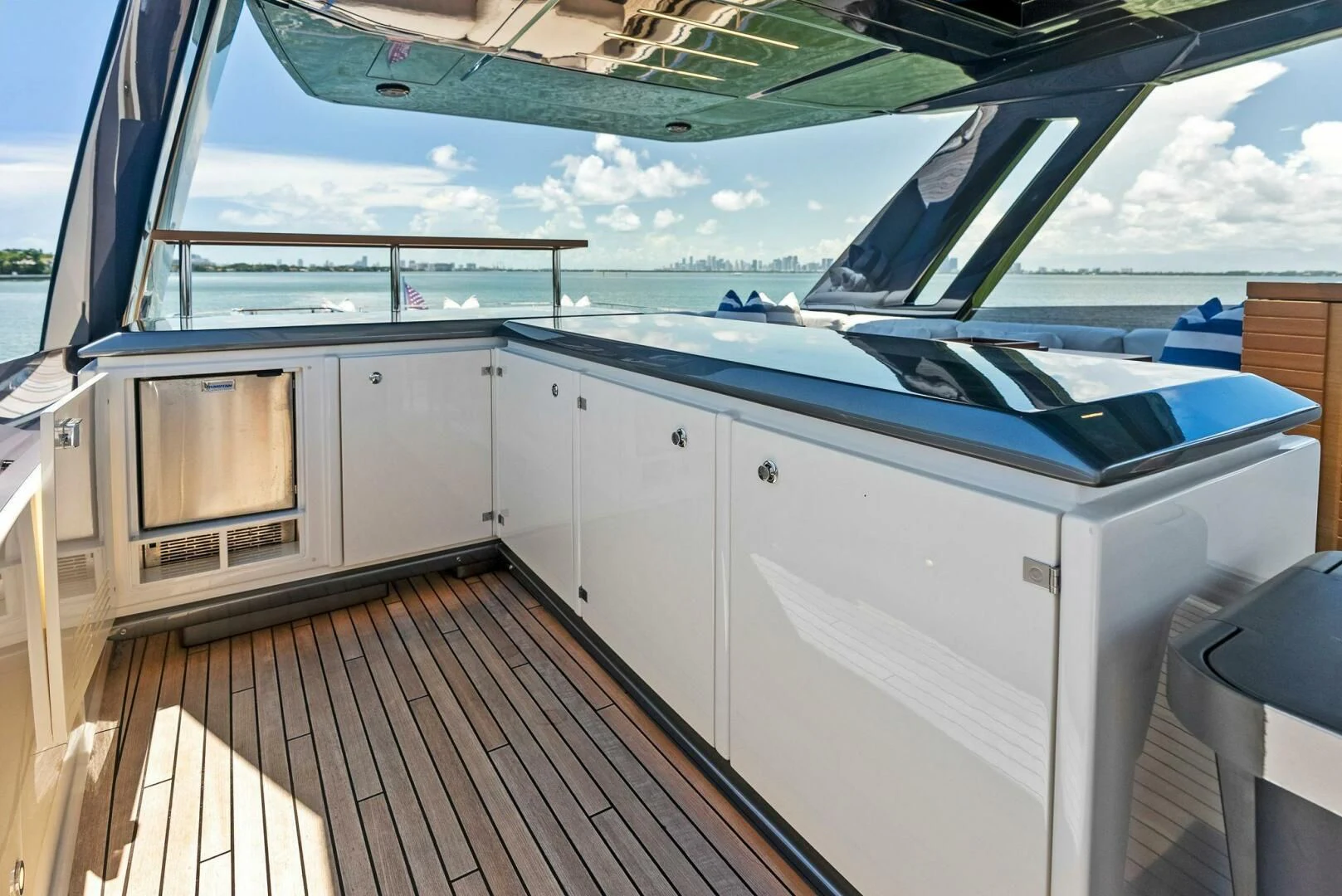 a boat on the water aboard INEA Yacht for Sale