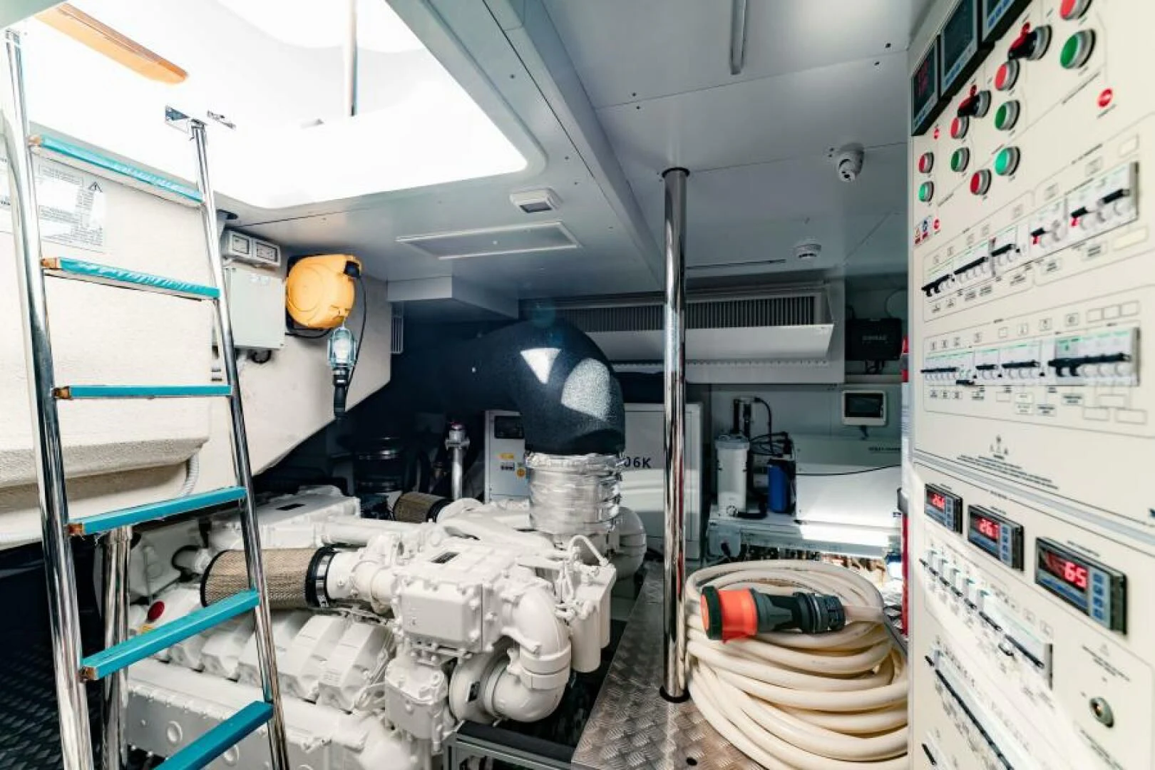 a room with equipment and equipment aboard INEA Yacht for Sale