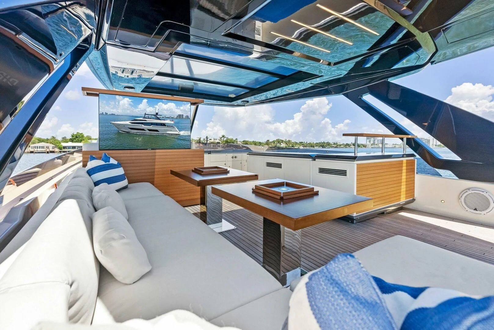 inside of a boat aboard INEA Yacht for Sale