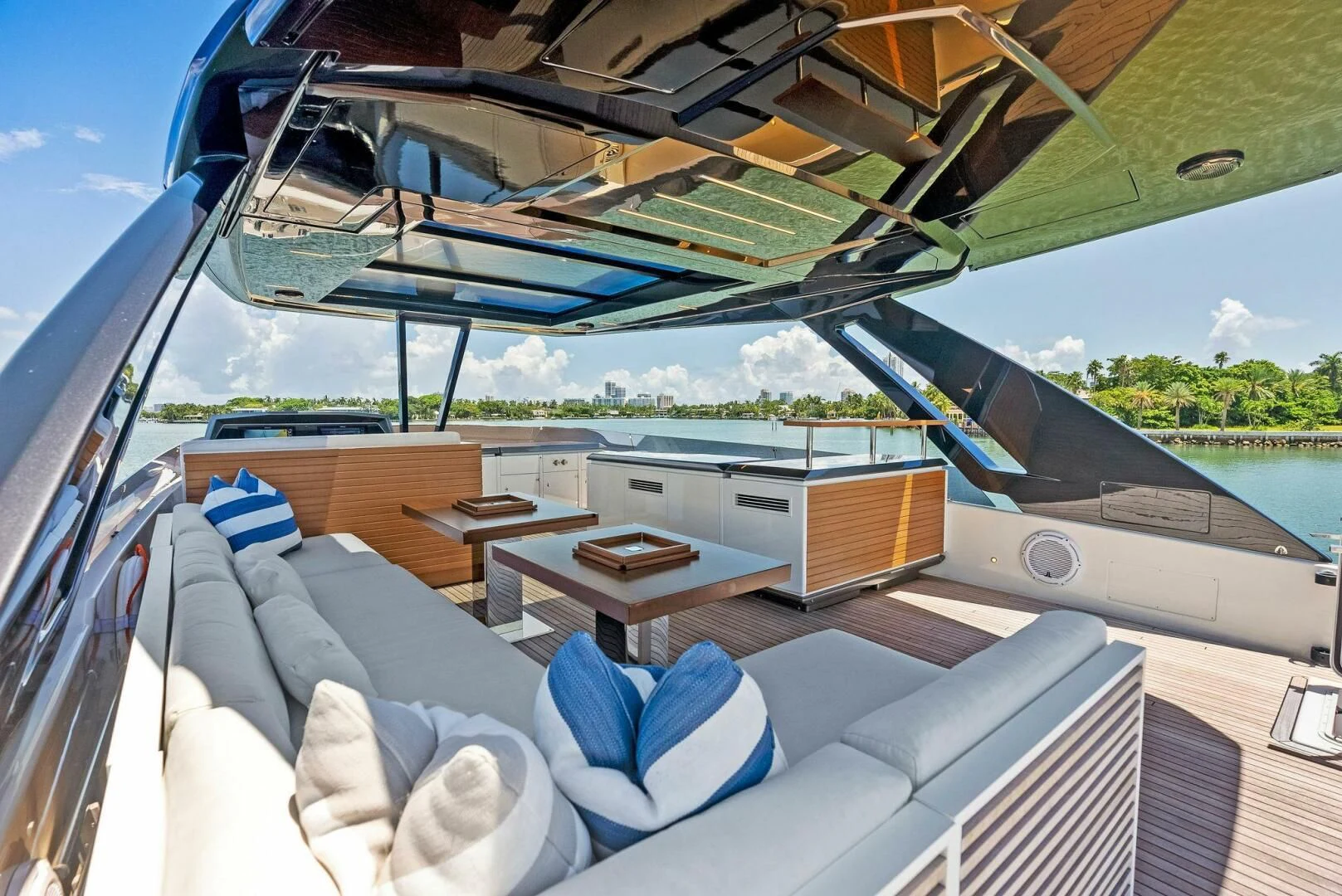 a boat on the water aboard INEA Yacht for Sale