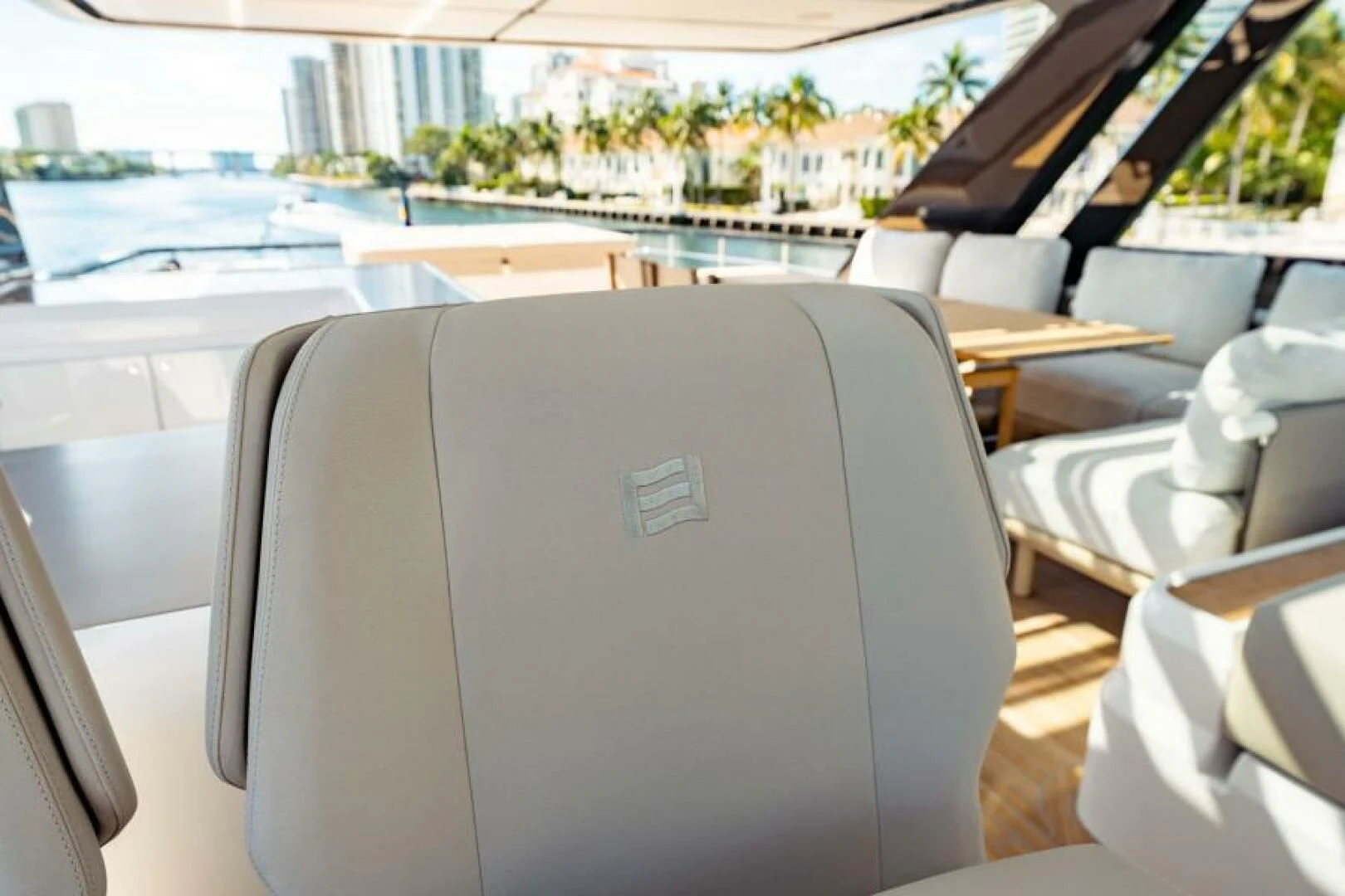 a seat on a boat aboard INEA Yacht for Sale