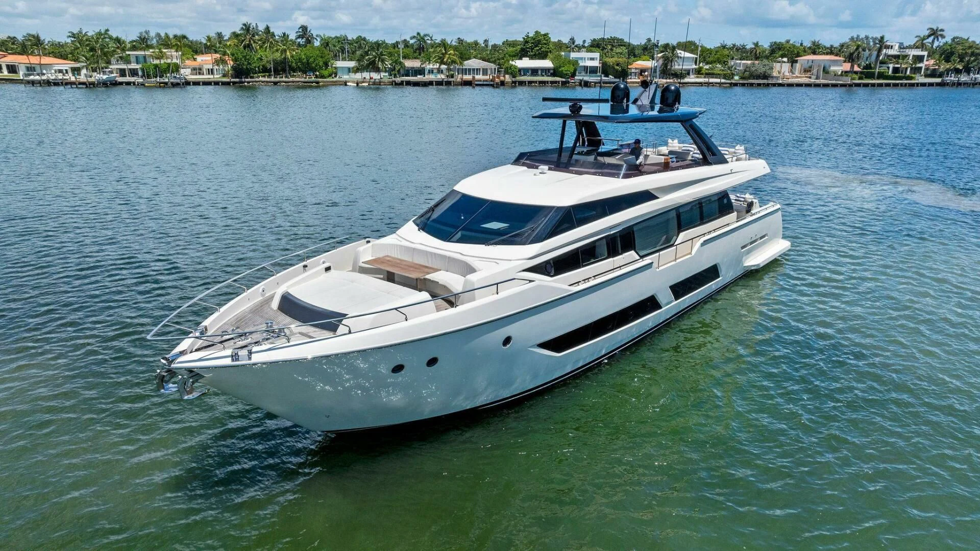 a boat on the water aboard INEA Yacht for Sale