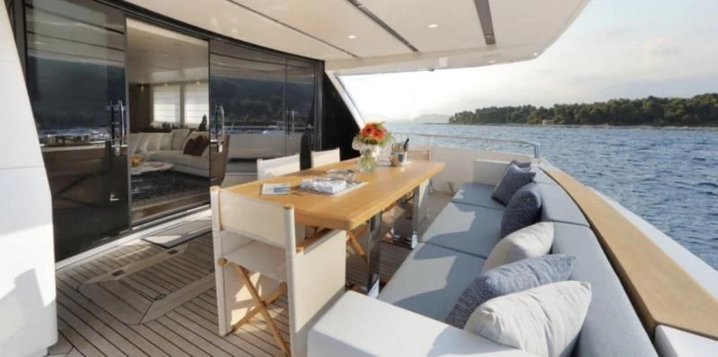 a boat on the water aboard COBANA Yacht for Sale