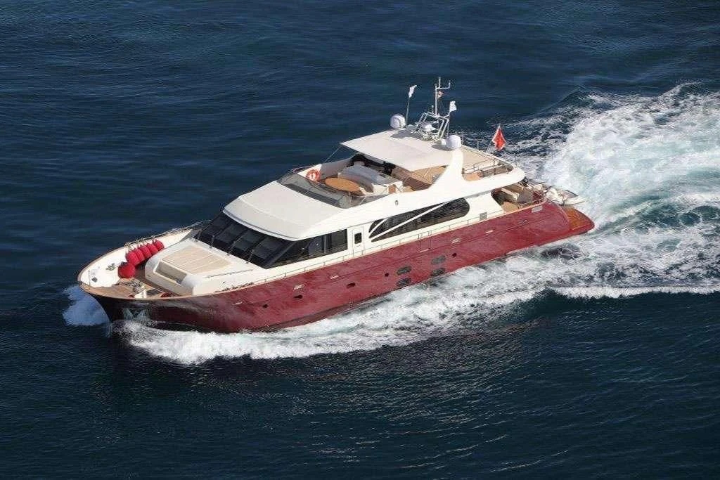 a boat on the water aboard ARIA Yacht for Sale