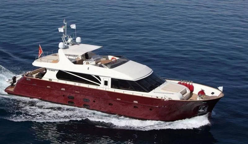 a boat on the water aboard ARIA Yacht for Sale