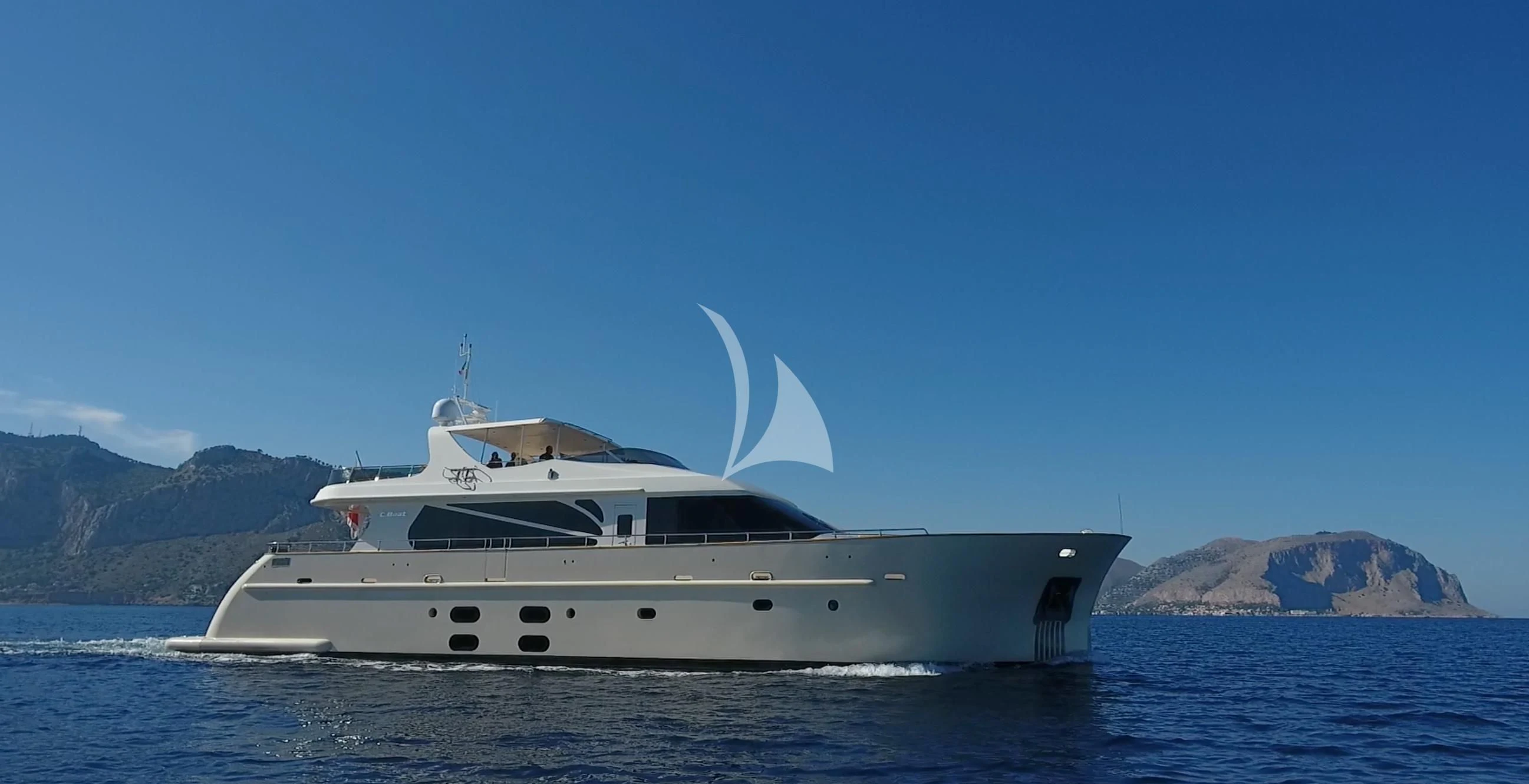 a boat on the water aboard ARIA Yacht for Sale