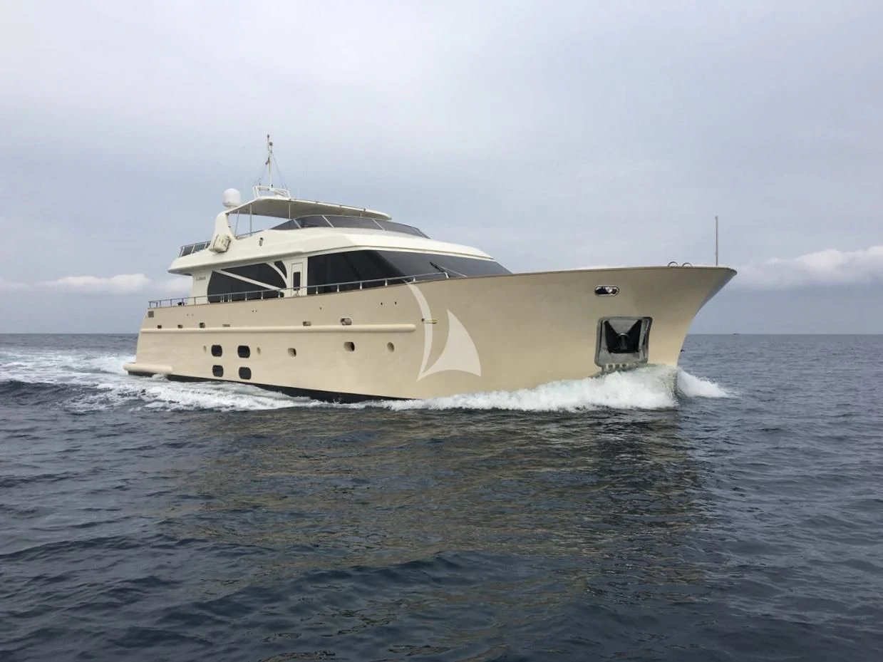 a boat on the water aboard ARIA Yacht for Sale
