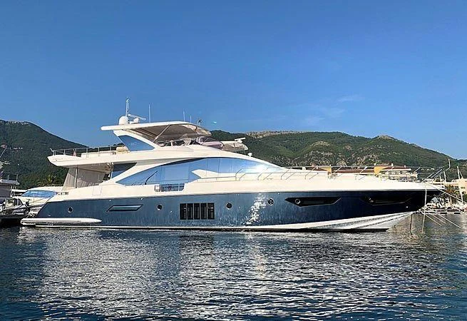 a large white yacht aboard LENA Yacht for Sale