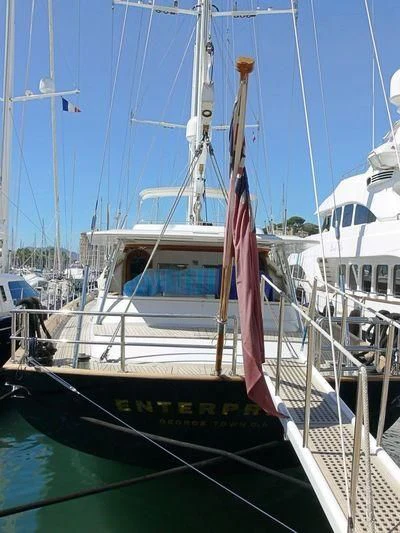 a boat in the water aboard ENTERPRISE C Yacht for Sale