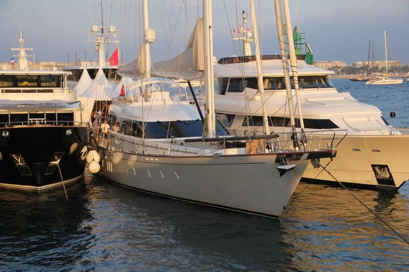 several boats in a harbor aboard G GIRL Yacht for Sale