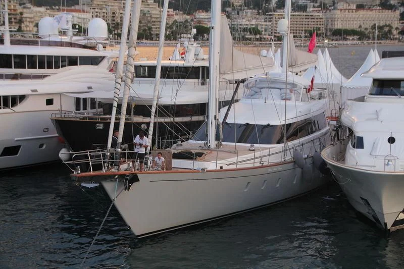 a group of people on a boat aboard G GIRL Yacht for Sale