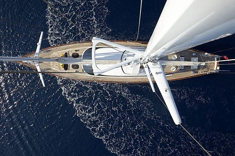 a space shuttle flying over earth aboard G GIRL Yacht for Sale