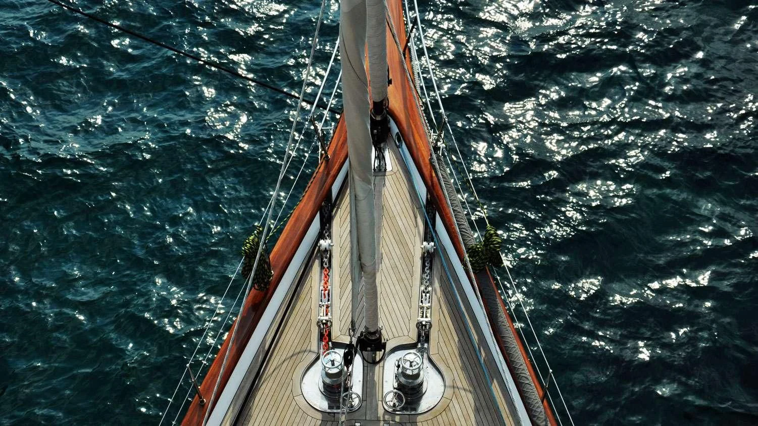 a ship in the water aboard G GIRL Yacht for Sale