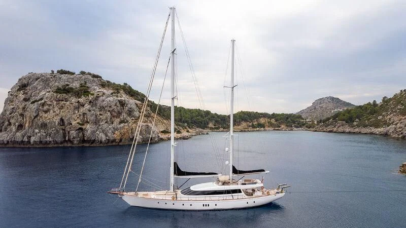 a boat on the water aboard G GIRL Yacht for Sale
