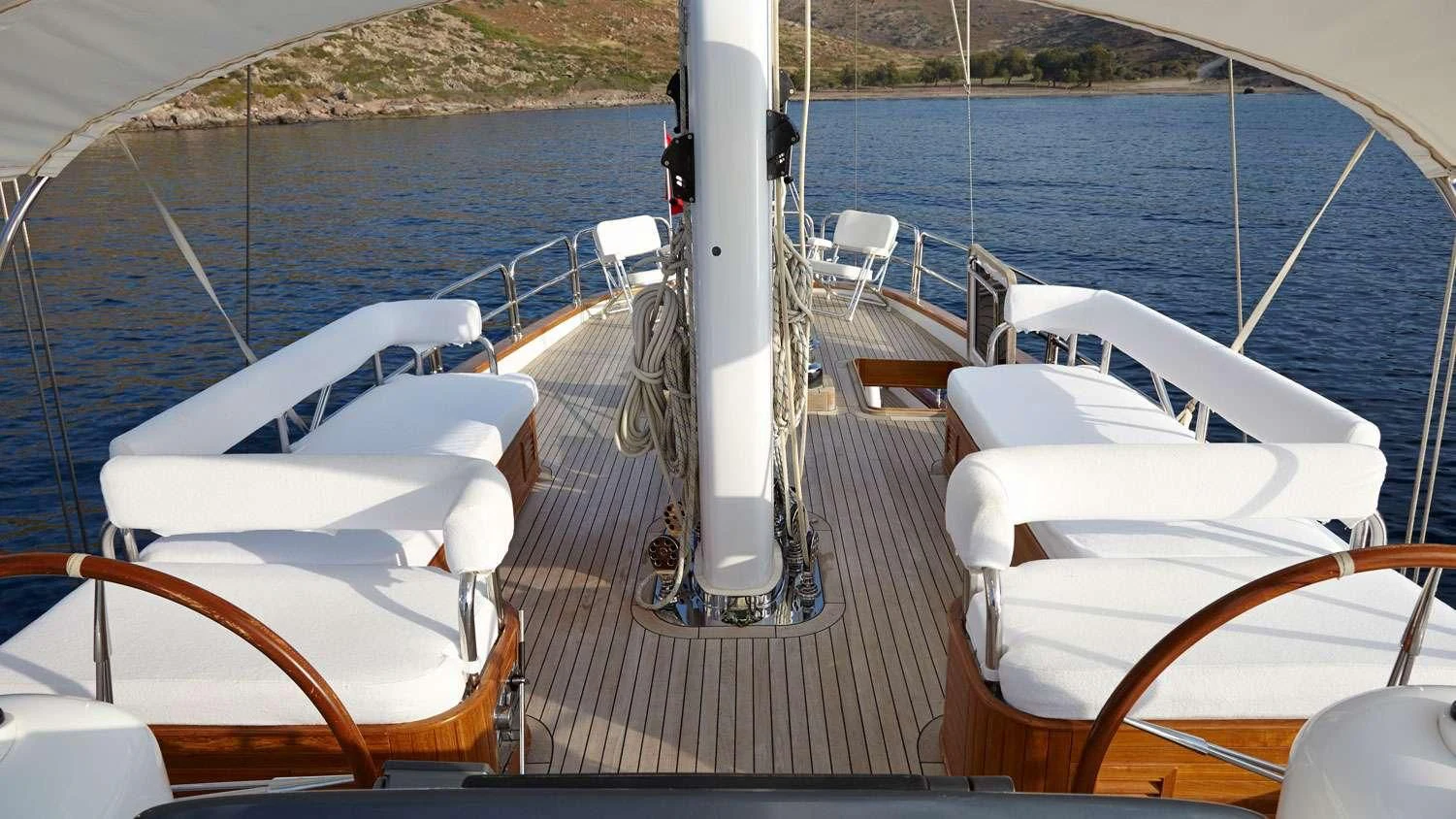 a boat on the water aboard G GIRL Yacht for Sale