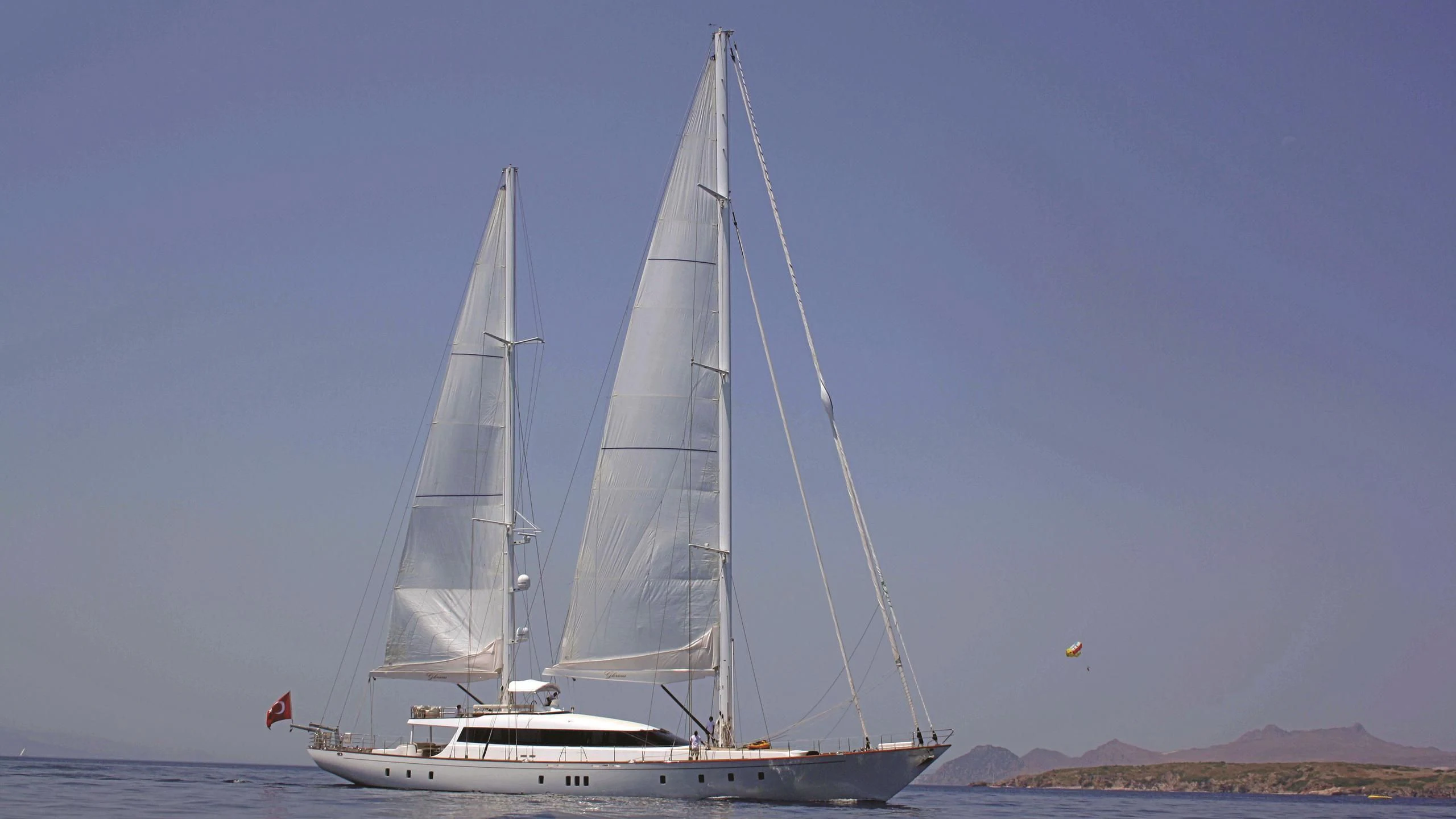 a sailboat on the water aboard G GIRL Yacht for Sale