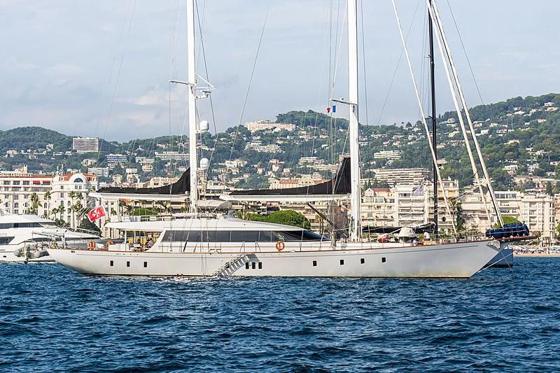 a boat in the water aboard G GIRL Yacht for Sale