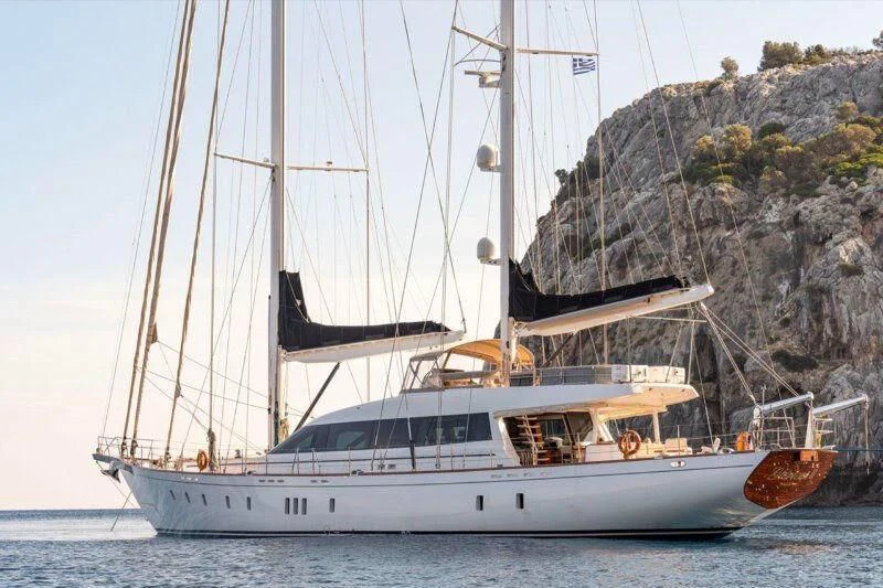 a boat on the water aboard G GIRL Yacht for Sale