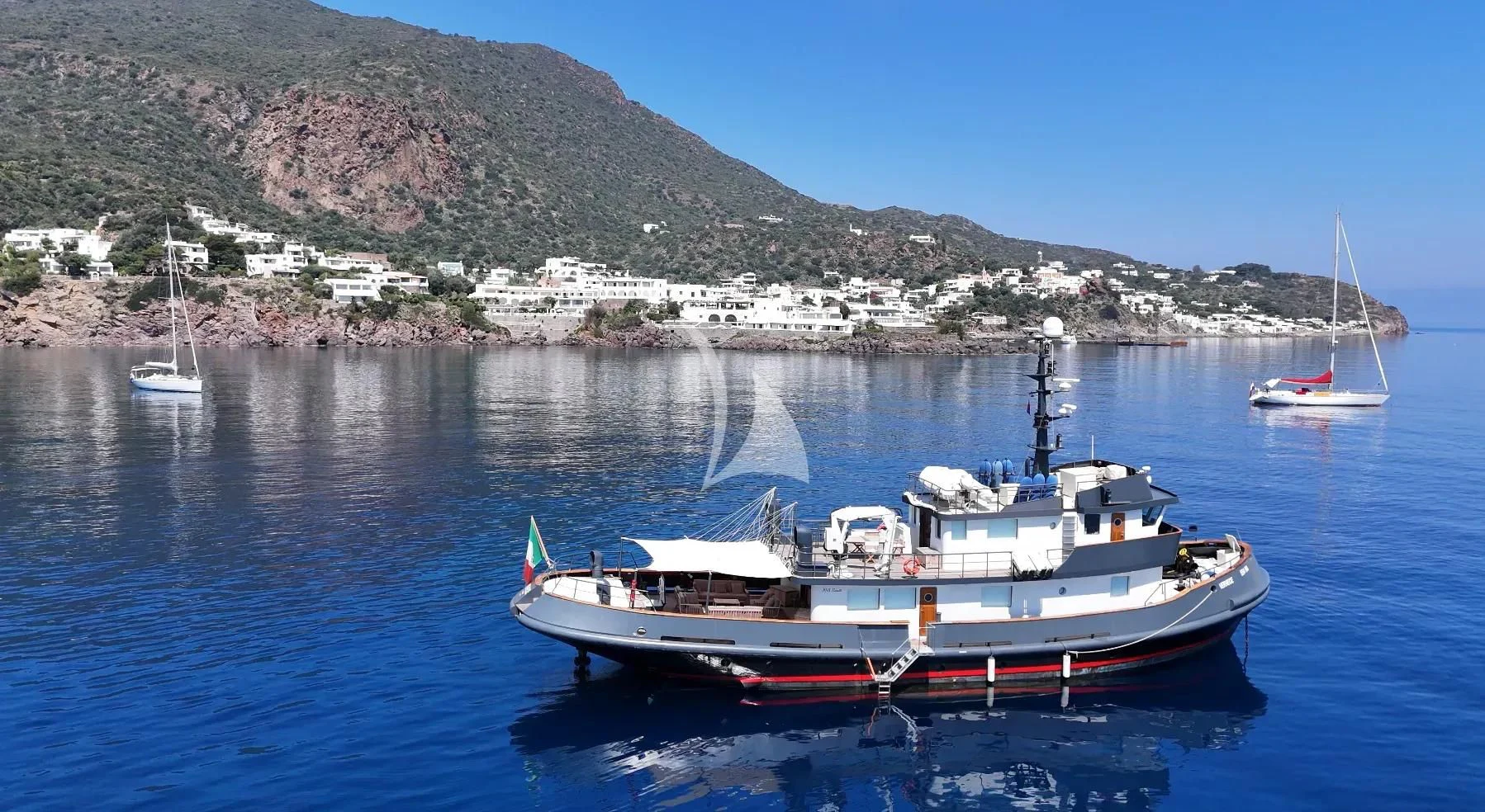 boats in the water aboard VERVECE Yacht for Charter