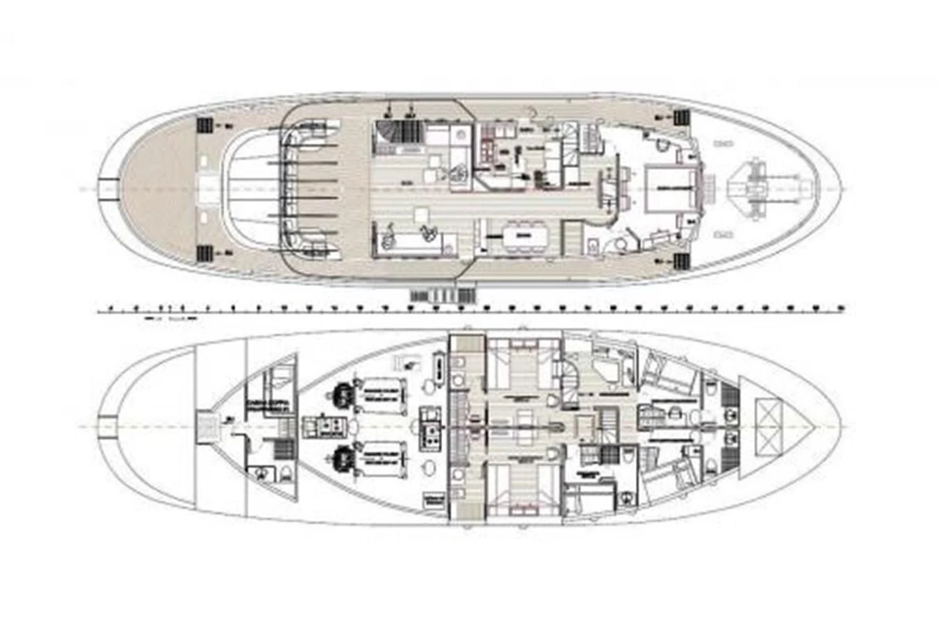 diagram, engineering drawing aboard VERVECE Yacht for Charter