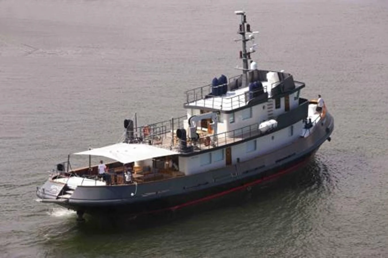 a boat in the water aboard VERVECE Yacht for Charter