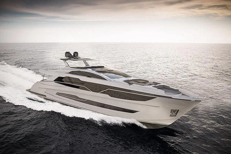 a boat on the beach aboard SEDNA 100 #01 Yacht for Sale