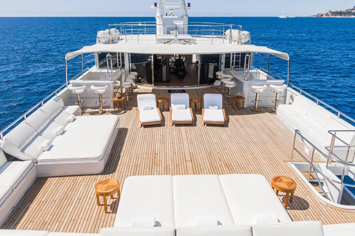 a boat on the water aboard APOGEE Yacht for Sale