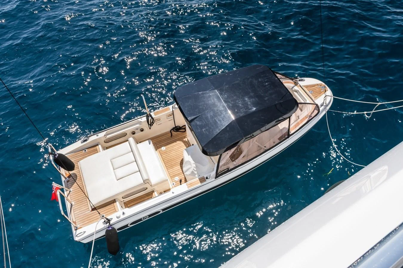 a boat on the water aboard APOGEE Yacht for Sale