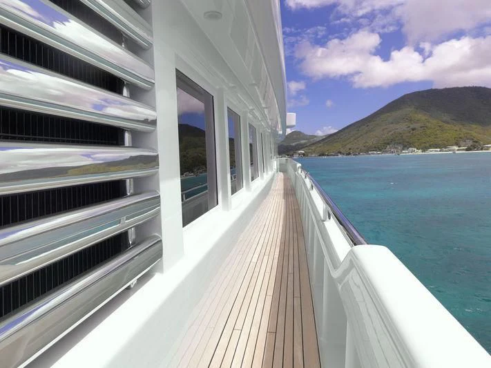 a boat on the water aboard APOGEE Yacht for Sale