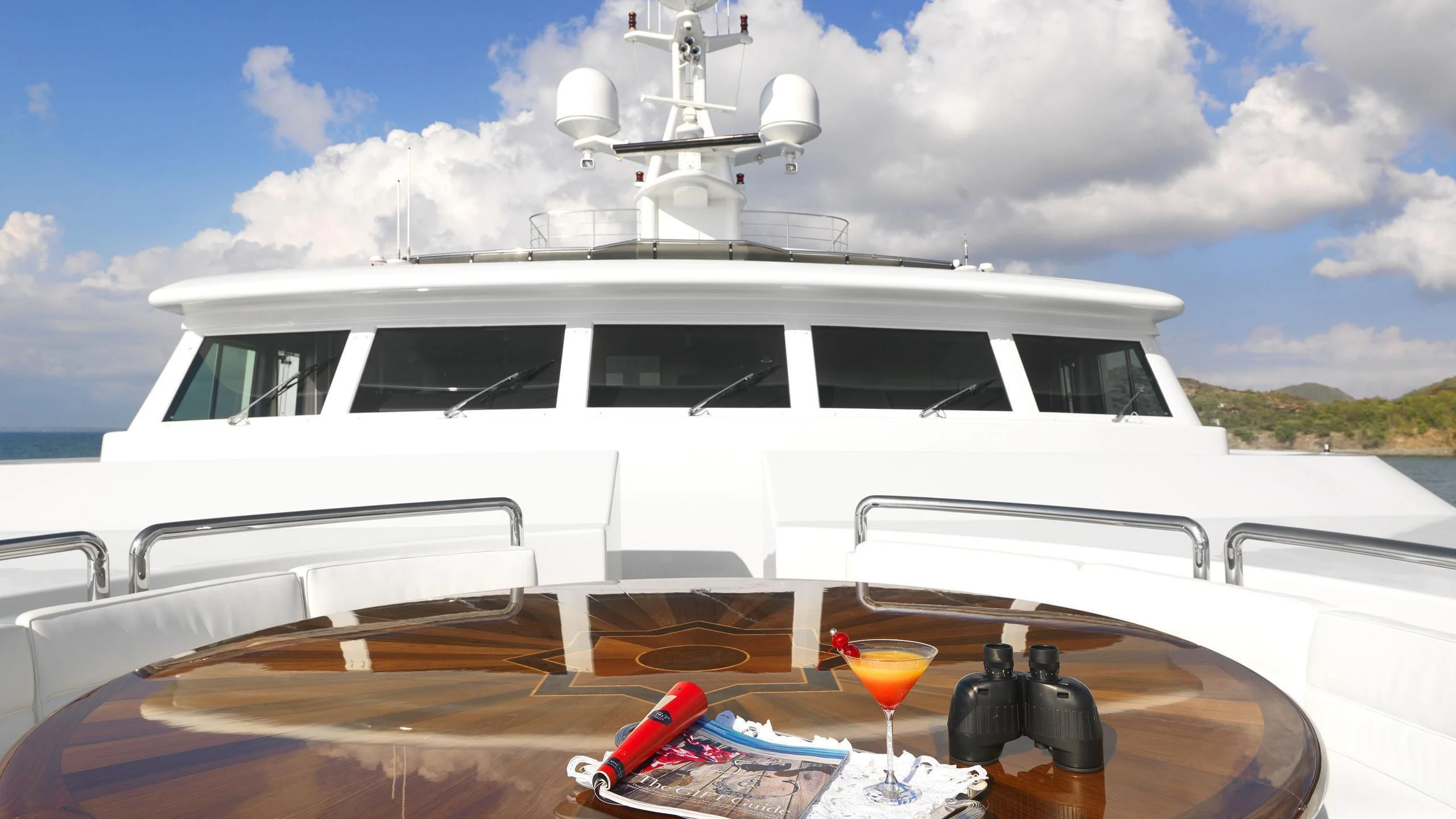 a boat on the water aboard APOGEE Yacht for Sale