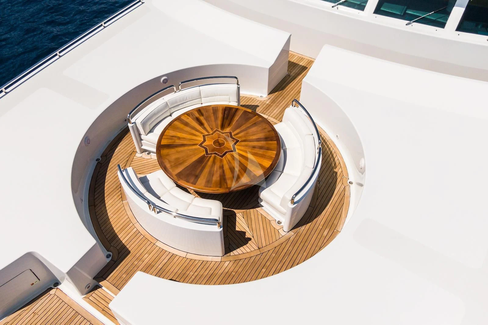 a circular object with a circular center aboard APOGEE Yacht for Sale
