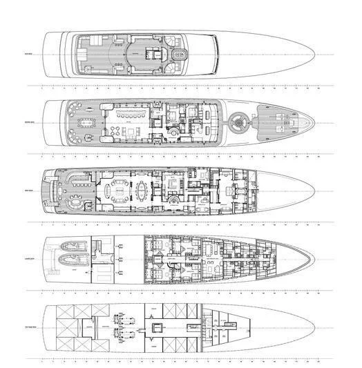 diagram aboard APOGEE Yacht for Sale