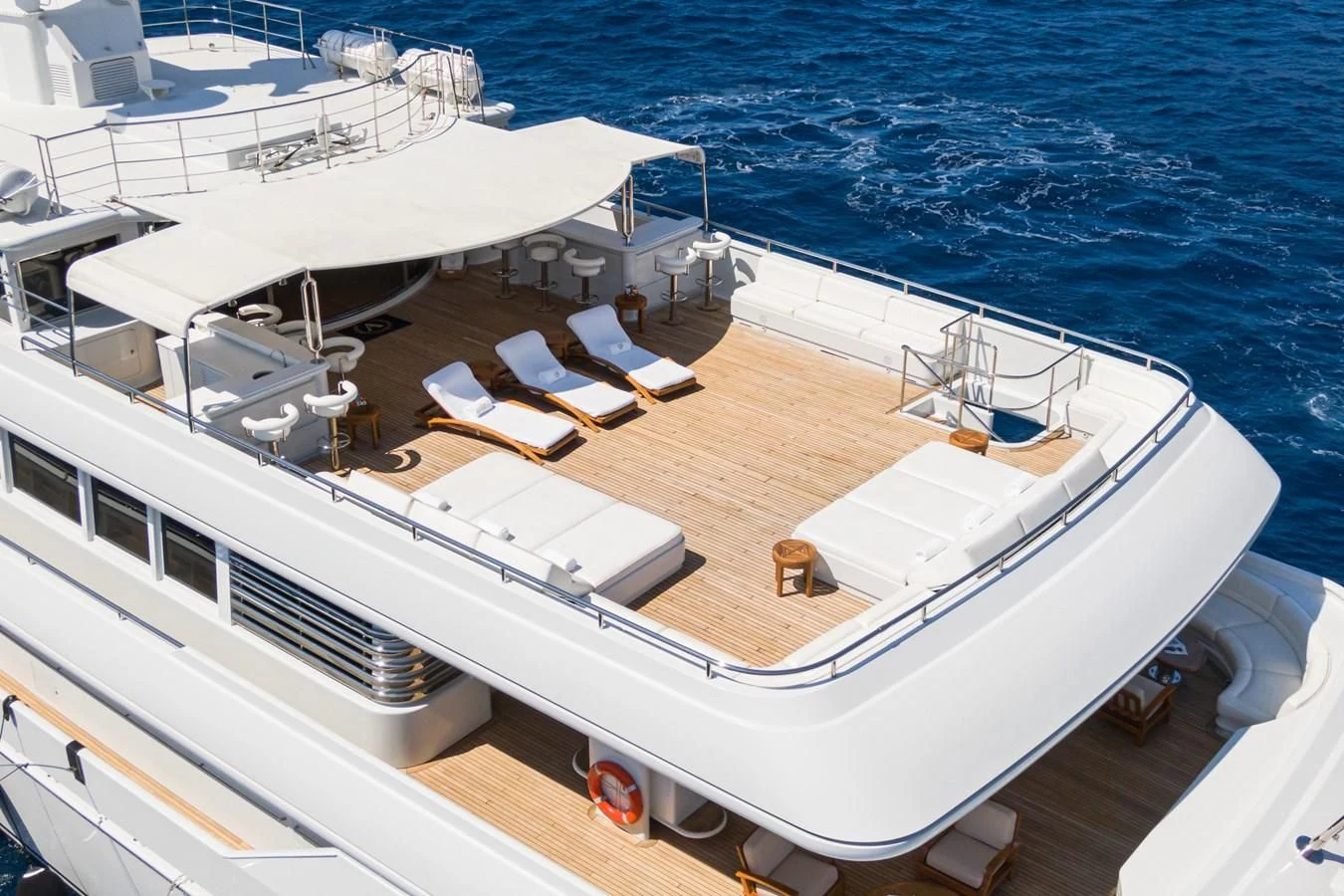 a boat on the water aboard APOGEE Yacht for Sale