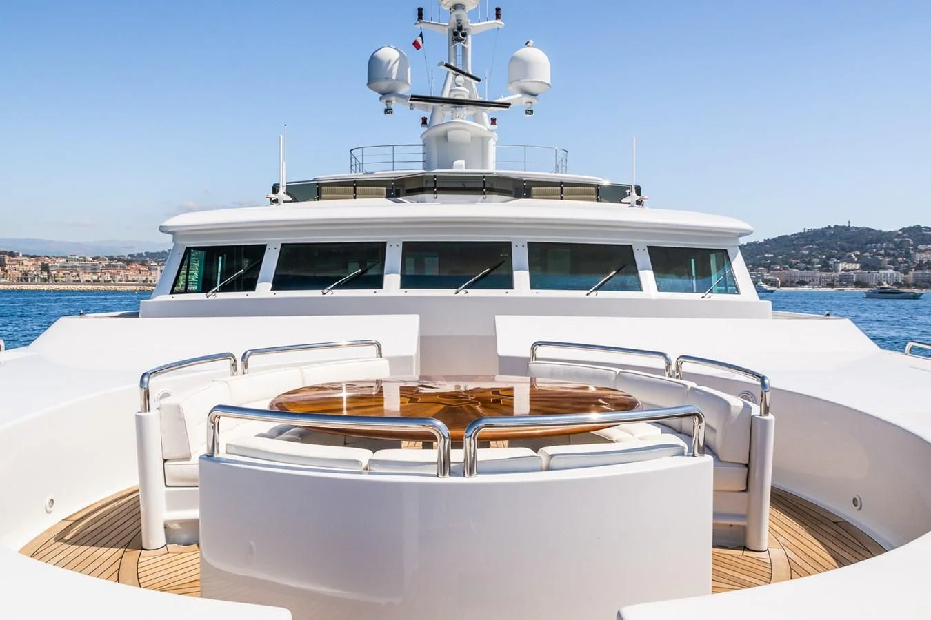 a boat on the water aboard APOGEE Yacht for Sale