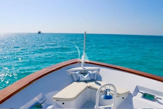 a boat on the water aboard SERENITY Yacht for Charter