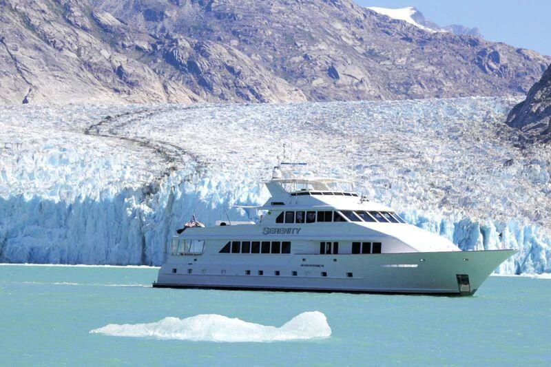 a boat in the water aboard SERENITY Yacht for Charter