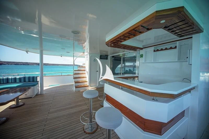 a room with a large pool aboard GRAND DAPHNE Yacht for Charter