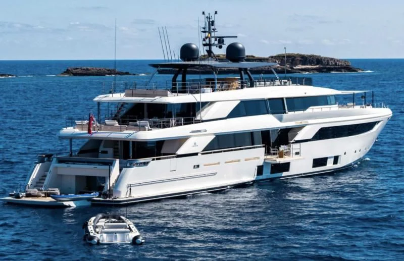 a boat in the water aboard PALOMA Yacht for Sale
