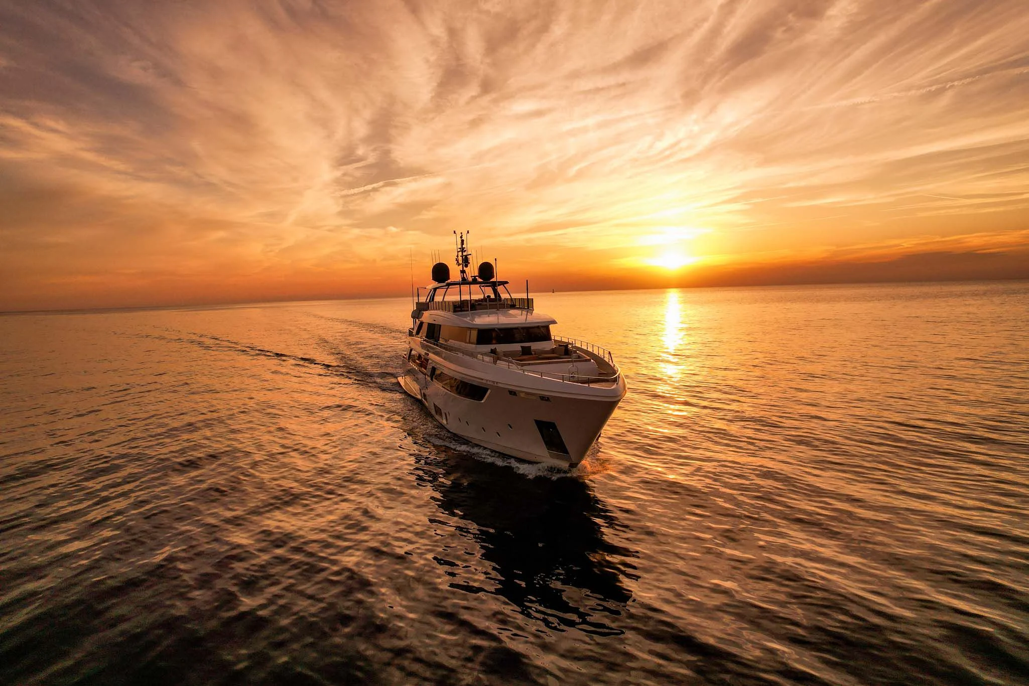 a boat in the water aboard PALOMA Yacht for Sale