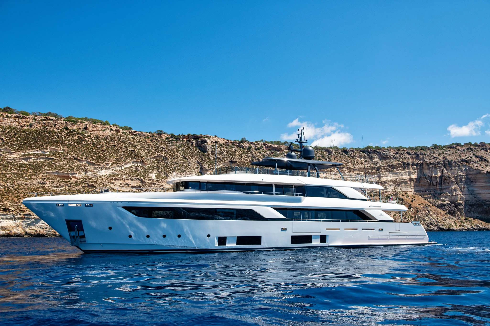 a boat in the water aboard PALOMA Yacht for Sale