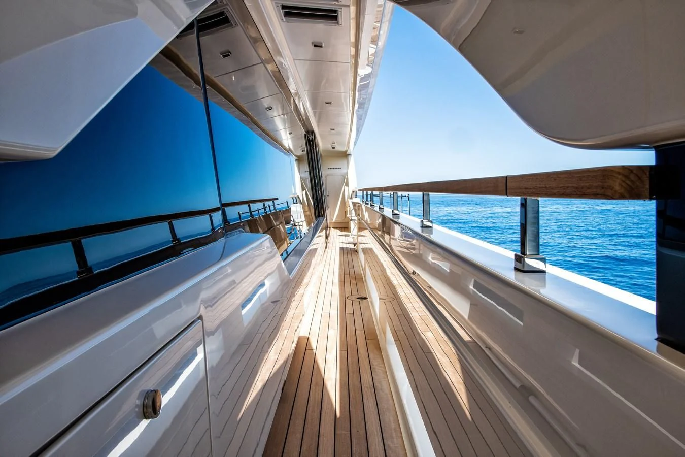 a deck of a boat aboard PALOMA Yacht for Sale