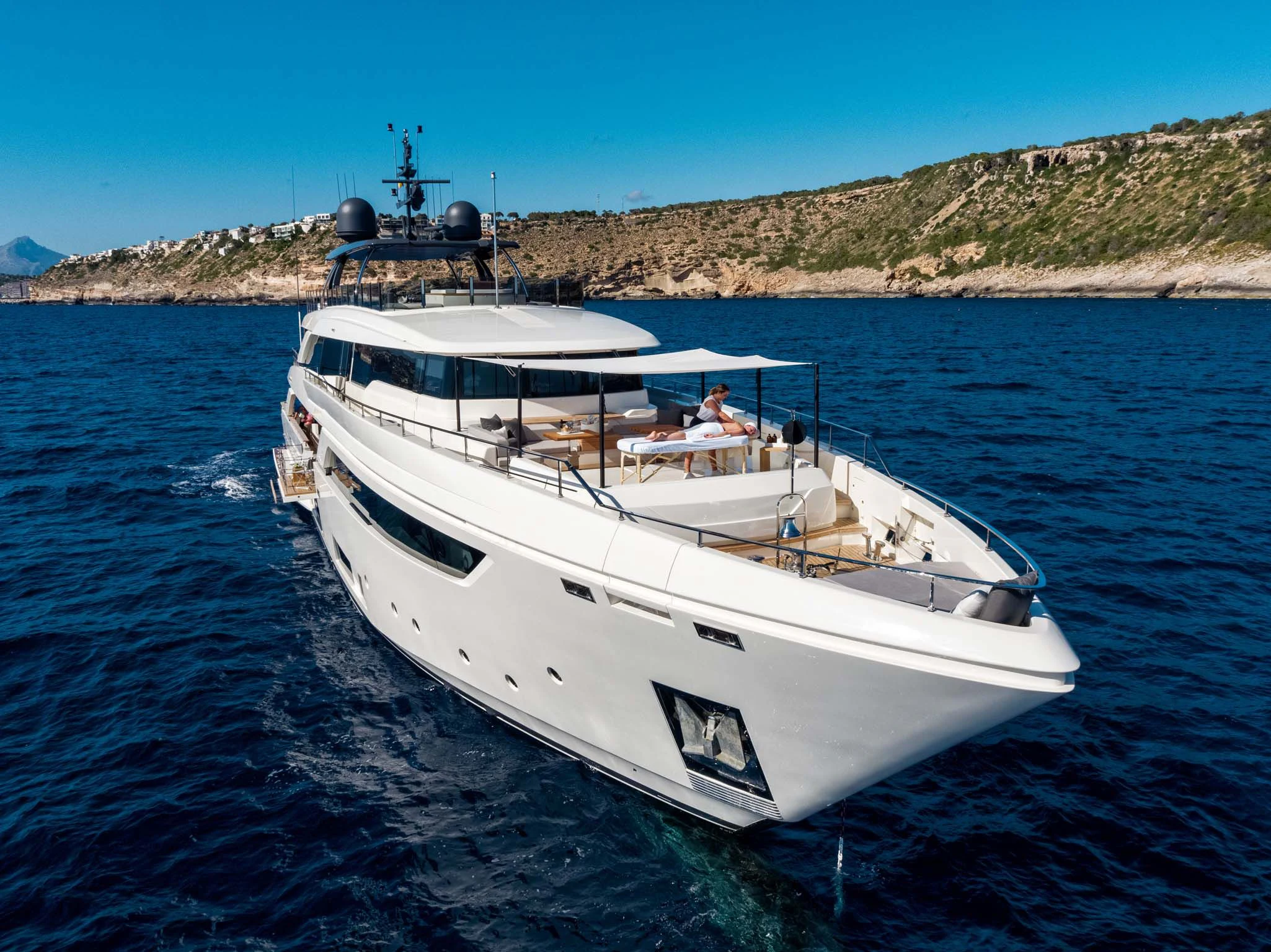 a boat on the water aboard PALOMA Yacht for Sale