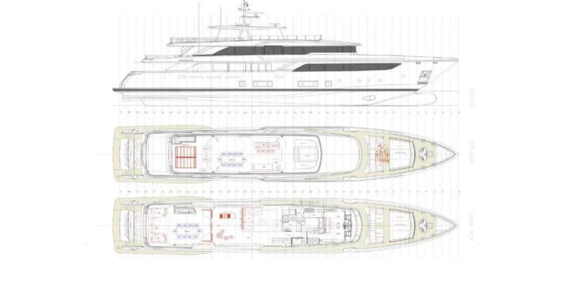 diagram aboard PALOMA Yacht for Sale