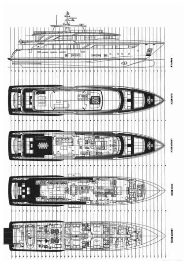diagram, engineering drawing aboard PALOMA Yacht for Sale