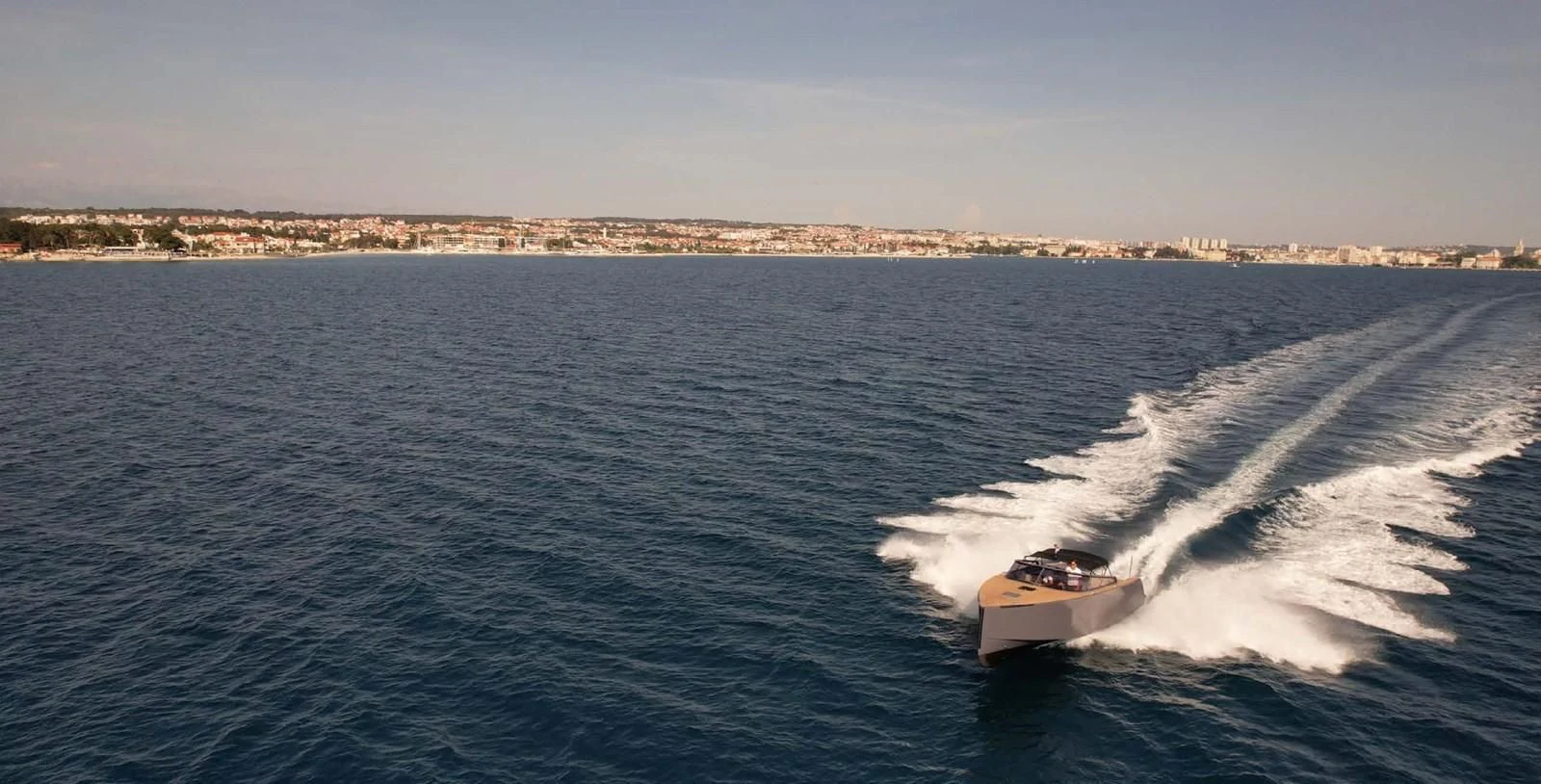 a boat on the water aboard PALOMA Yacht for Sale