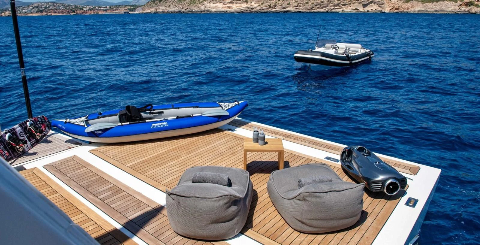 a boat on the water aboard PALOMA Yacht for Sale