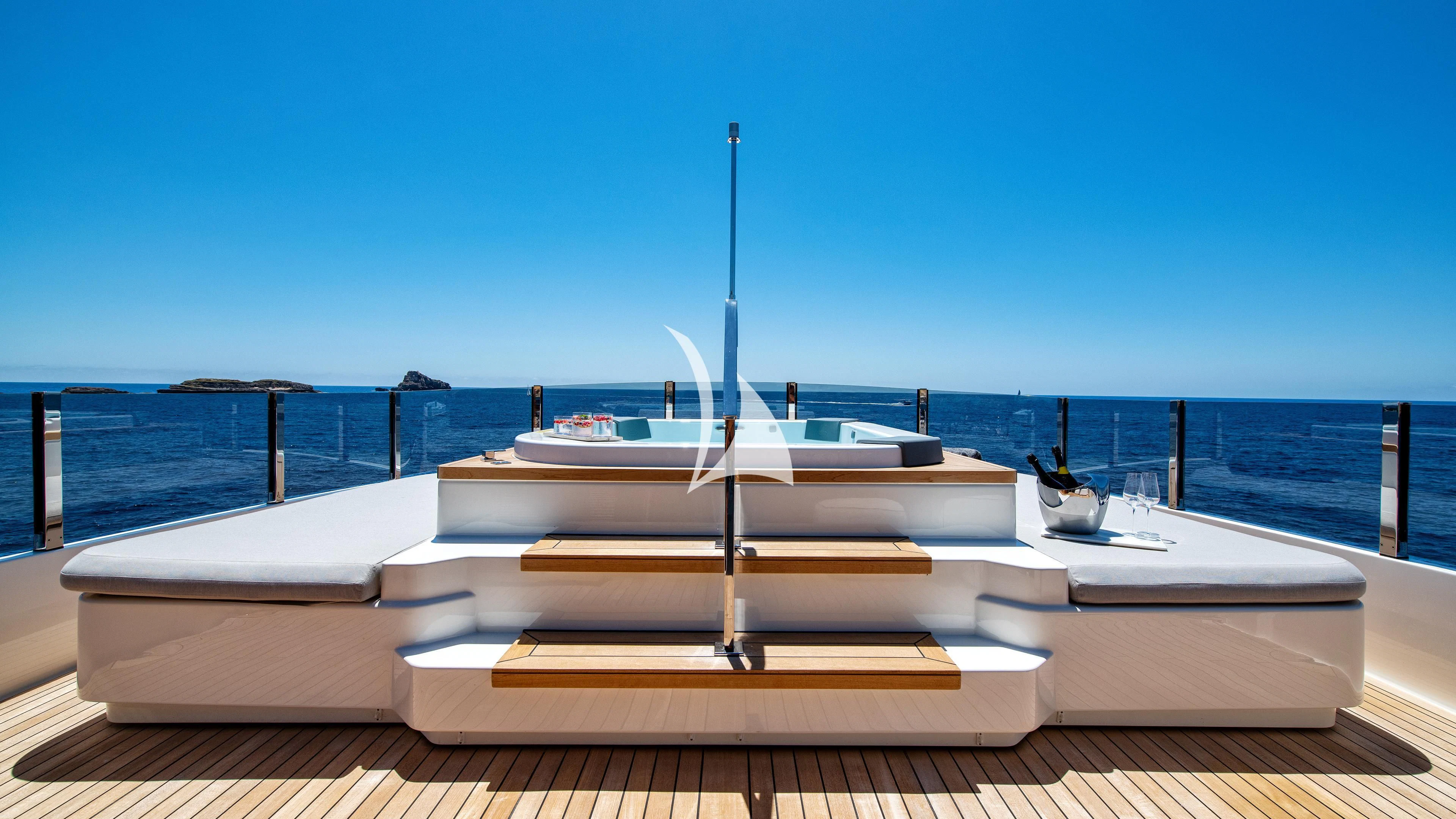a boat on a dock aboard PALOMA Yacht for Sale