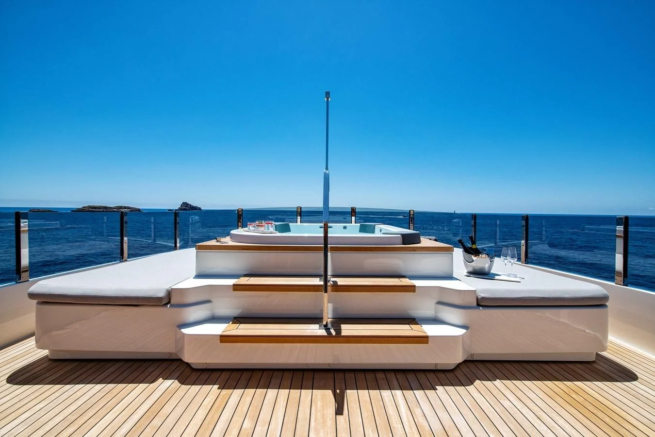 a boat on a dock aboard PALOMA Yacht for Sale