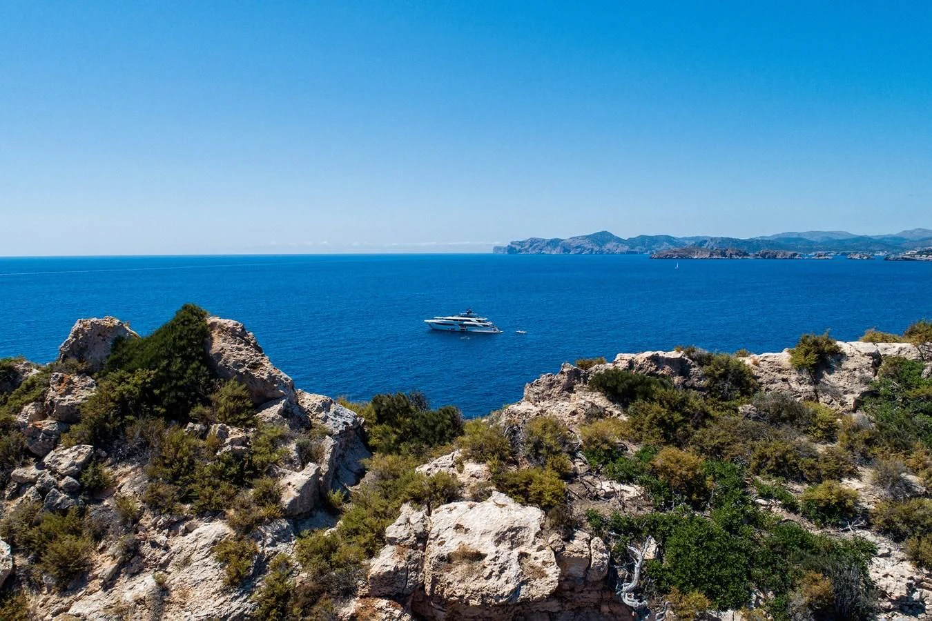 a boat on the water aboard PALOMA Yacht for Sale