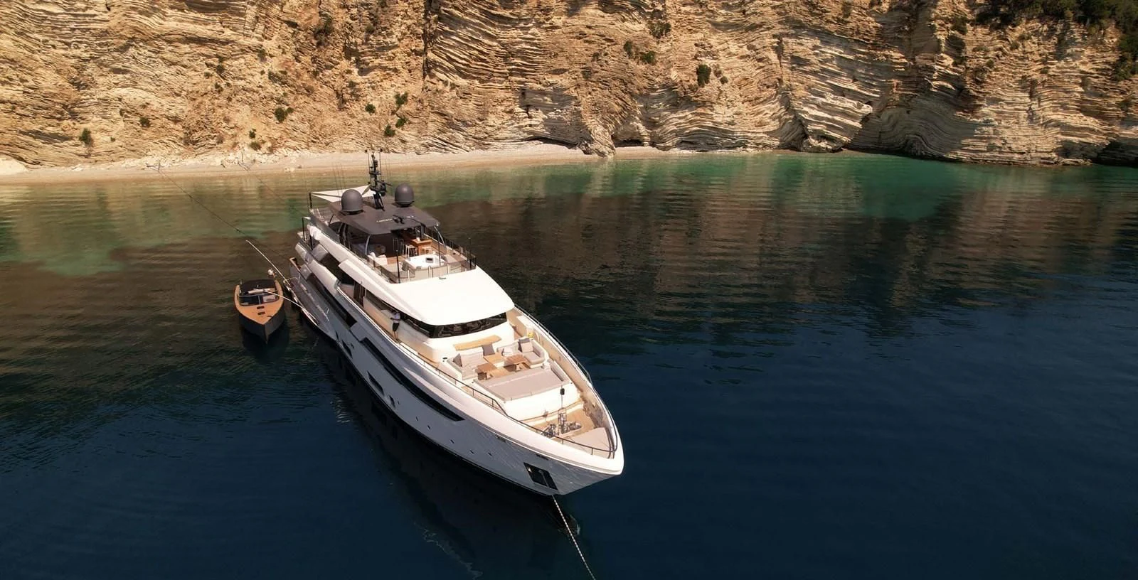 a boat on the water aboard PALOMA Yacht for Sale